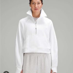 Lululemon Athletica White Half-Zip Sweatshirt